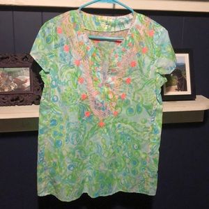 Lilly Pulitzer top/cover up